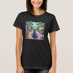 T-shirt Kit de méditation Bonsaï amateur de chaton Art jap