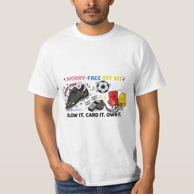 T-shirt Kit de réf arbitre sans souci — Arbitre de footbal (Devant)