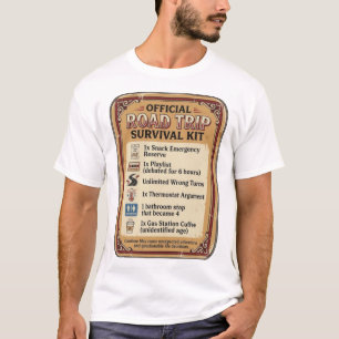 T-shirt Kit de Survie Officiel pour Road Trip Drôle de Voy