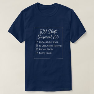 T-shirt Kit de Survie pour Infirmière en Réanimation de Nu