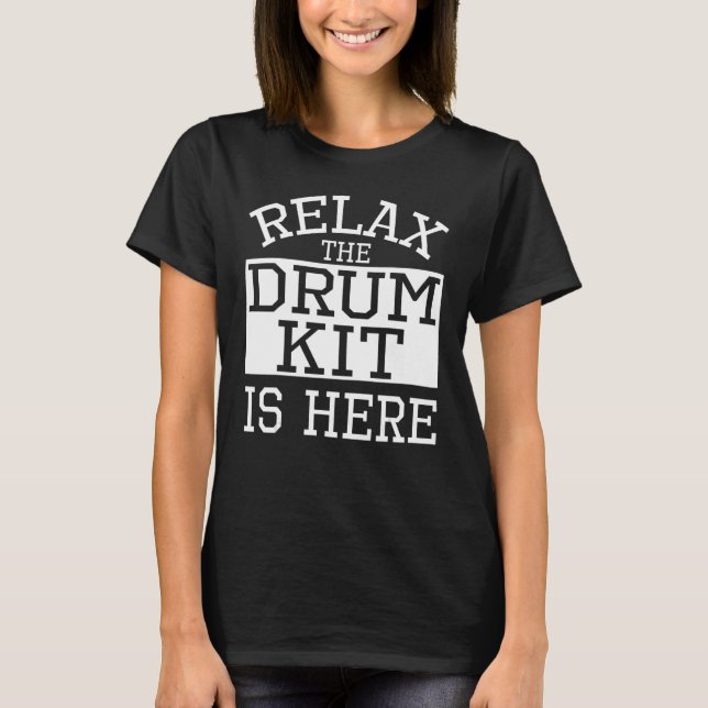T-shirt Kit de tambour Vêtements Kits mignonnes Conception (Devant)
