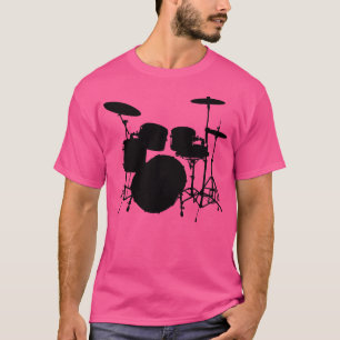 T-shirt Kit Tambour Conception Avec Cymbales Snare Drum Ba