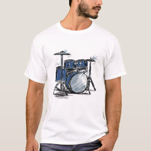 T-shirt Kit tambour Sketch Music