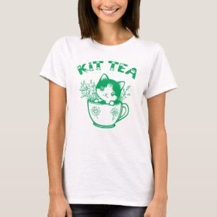T-shirt Kit Thé, Cat Maman Cadeau