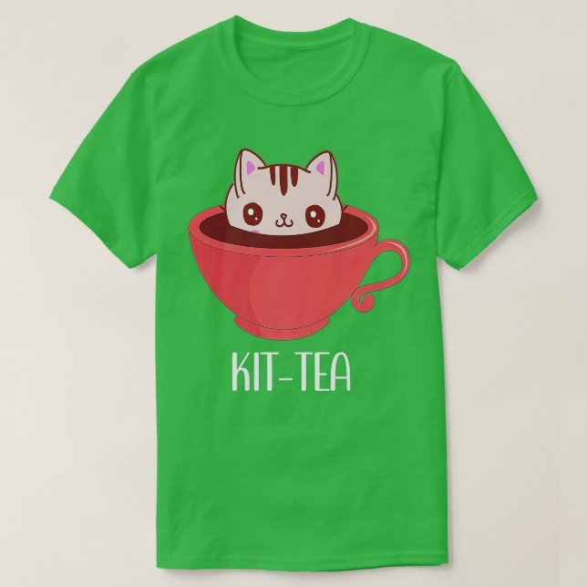 T-shirt Kit-Thé, Kit de confiture de chat Thé pour Amoureu (Design devant)