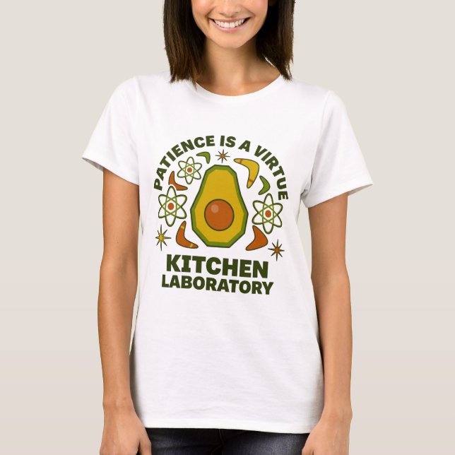 T-shirt Kitchen Laboratory – Retro Modern Avocado (Devant)