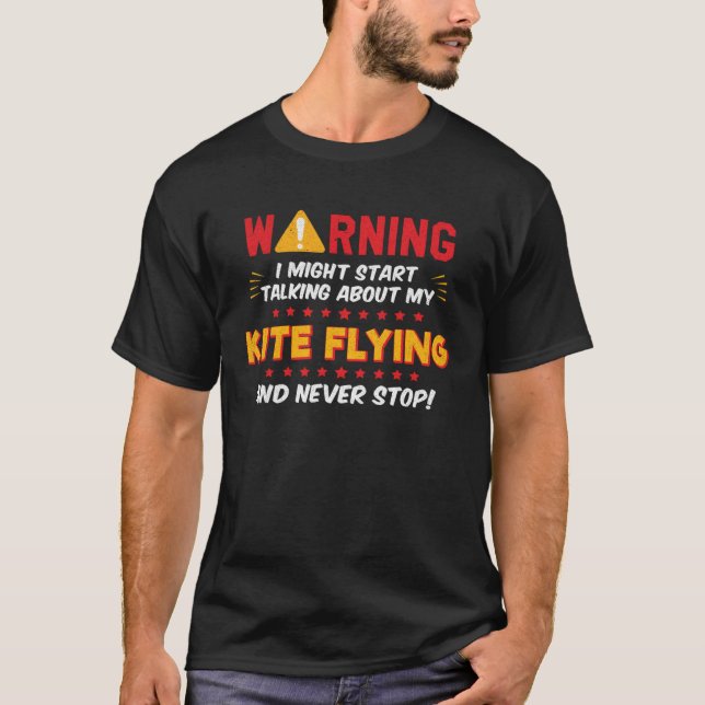 T-shirt Kite Flying Joke Graphic (Devant)