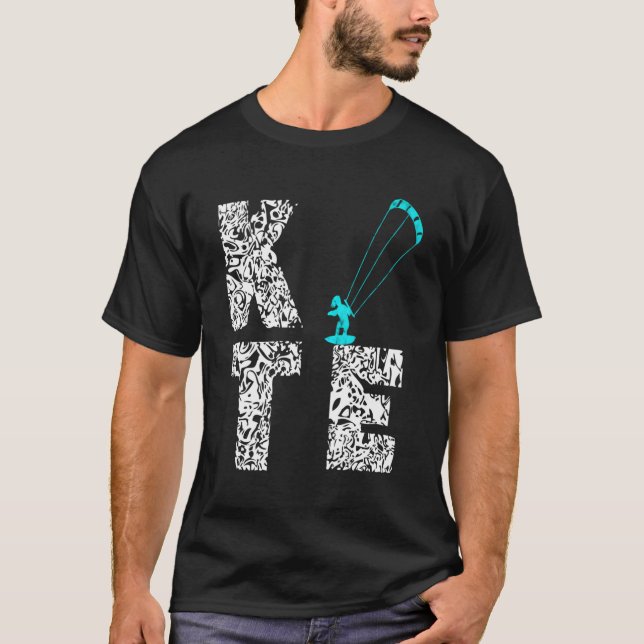 T-shirt Kite Surfer Kitesurf Kiteboard Windsurf Surf (Devant)