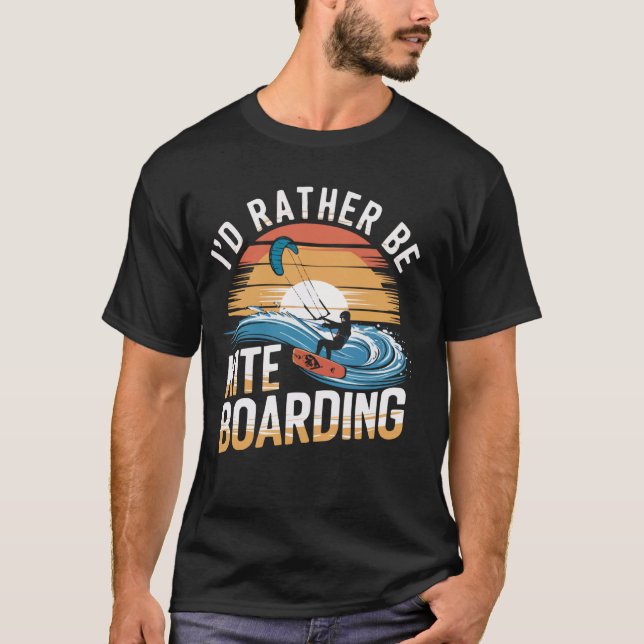 T-shirt Kiteboarding Kitesurfer Kite Boarding Kitesurfing  (Devant)