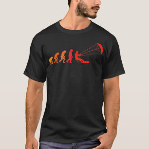 T-shirt Kitesurf Evolution Sufing Surfer Cadeau Kitesurfi