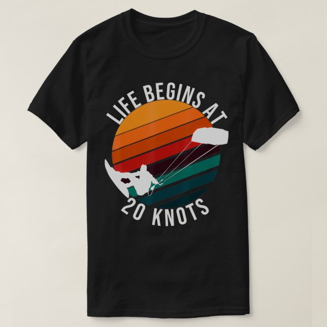 T-shirt Kitesurf Kitesurf Kiteboard Kite Surf Kitebo (Design devant)