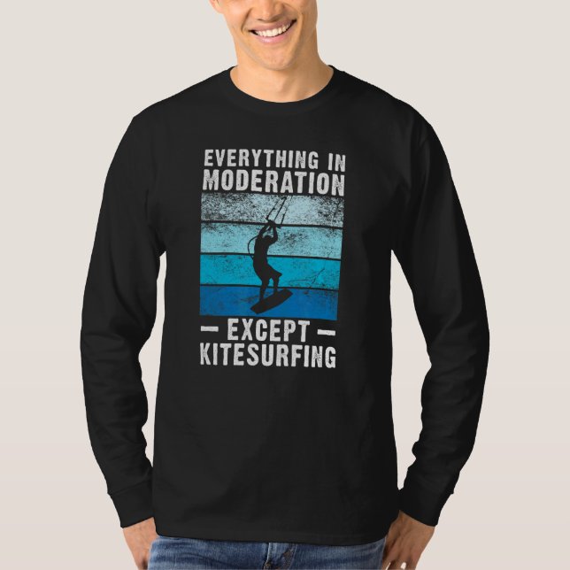 T-shirt Kitesurf Kitesurf Kiteboard Kite Surf Kitebo (Devant)