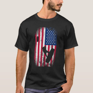 T-shirt Kitesurf Surfer Silhouette Avec Cool Distressed
