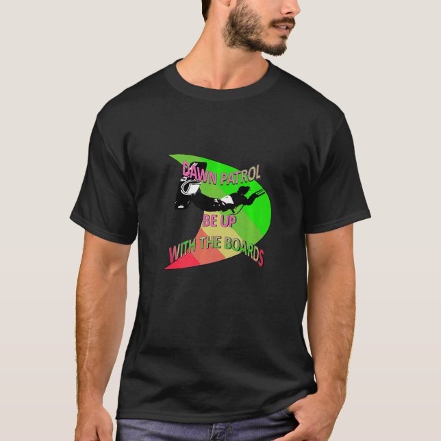 T-shirt Kitesurfer Action Sport extrême rose vert rose (Devant)