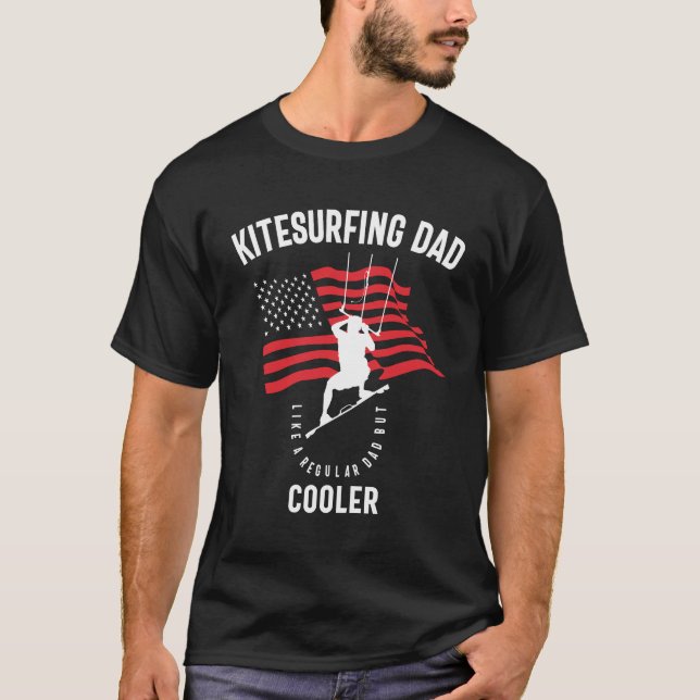 T-shirt Kitesurfing Papa - Papa normal, Glacière (Devant)