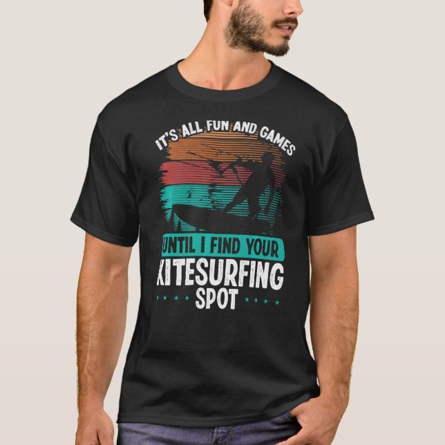 T-shirt Kitesurfing Spot Kitesurf Kite Kiteboarder Vintage (Devant)