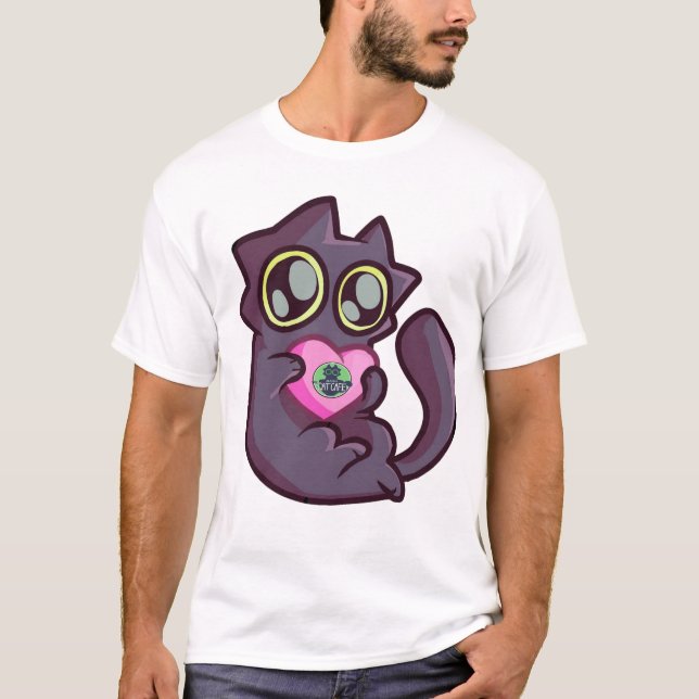 T-shirt KitKat vous aime - Le café des chats d'Alaska (Devant)