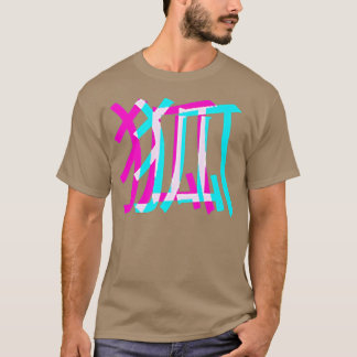 T-shirt Kitsune Fo Japonais Glitch Anime Esthétique Vaporw