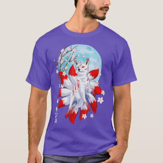 T-shirt Kitsune Fox Japonais Neuf Queue Fox Magique Creat