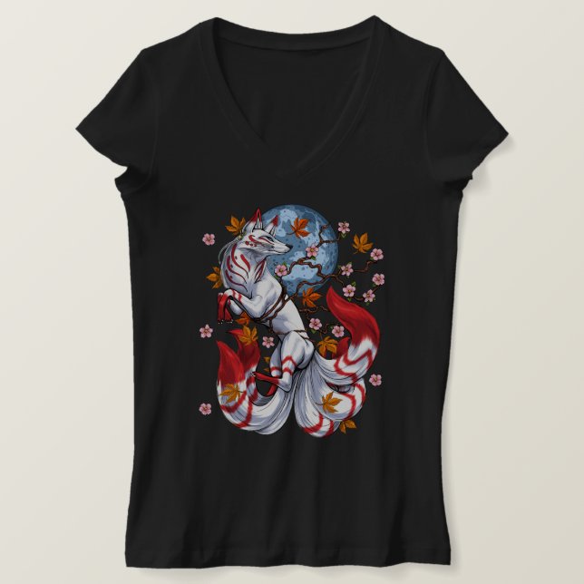 T-shirt Kitsune japanese Fox (Design devant)