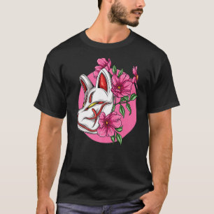 T-shirt Kitsune Neuf Trait Fox Sakura Cherry Flux