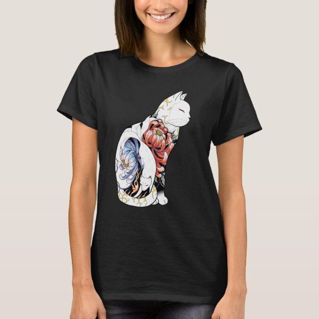T-shirt Kitsune Tattoo - poony foxy classique (Devant)