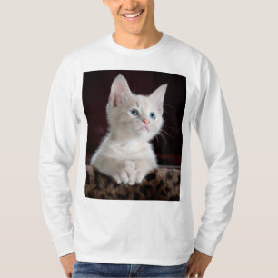 T-shirt Kitten blanc vulnérable