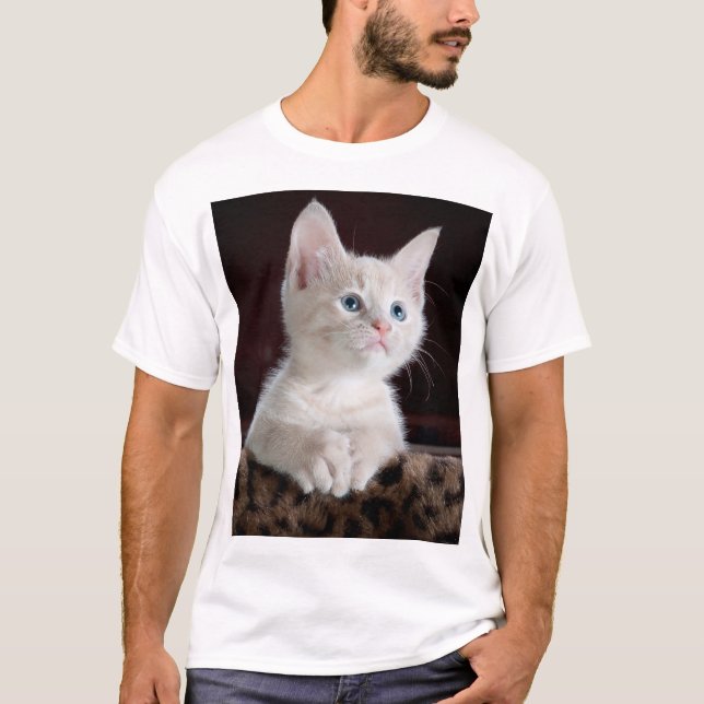 T-shirt Kitten blanc vulnérable (Devant)