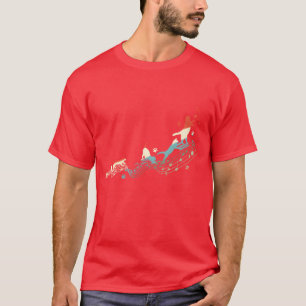 T-shirt Kitten Cat Love Jouer Musical Notes Musique Retro