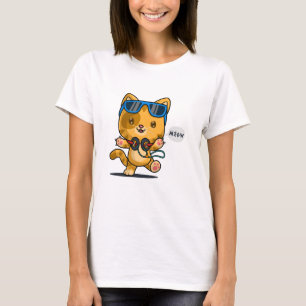T-shirt Kitten Cute Art
