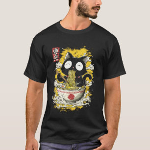 T-shirt Kitten de style d'art japonais Mignon Bébé Chat Ma