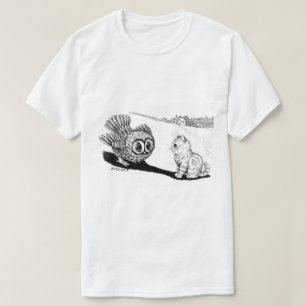T-shirt Kitten et Owl, Louis Wain