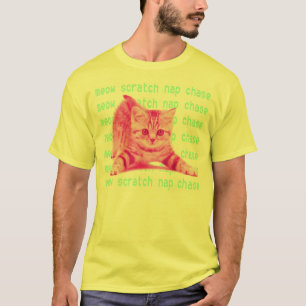 T-shirt kitten fait