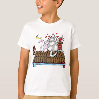 T-shirt Kitten Love Valentines Day Shirt - Taille des enfa