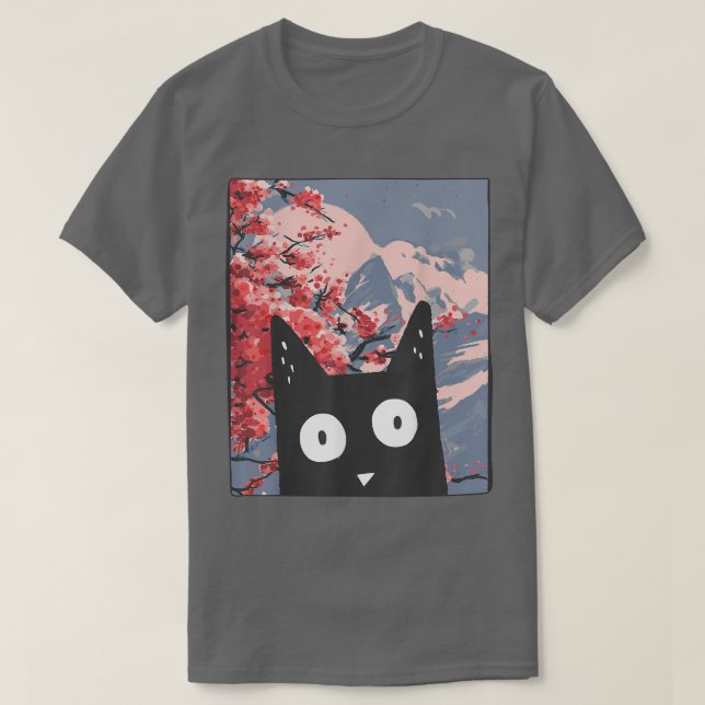 T-shirt Kitten Neko Japon Manga Harajuku Otaku Art Graphiq (Design devant)