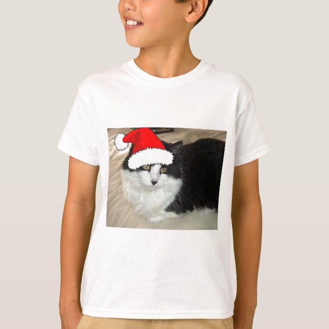 T-shirt Kitten noir et blanc (Devant)