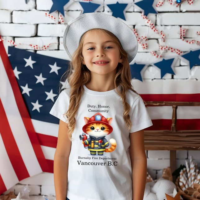 T-shirt Kitten pompier prêt à l'action ! (Créateur téléchargé)
