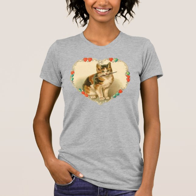 T-shirt Kitten Valentine (Devant)