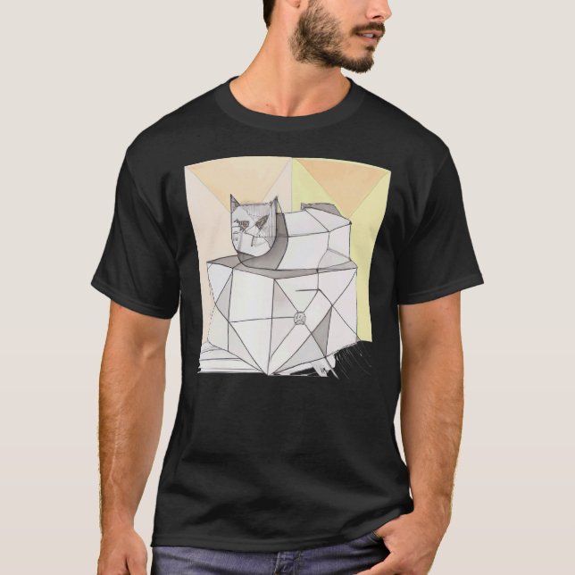 T-shirt Kittennerie d'art félin loufoque (Devant)