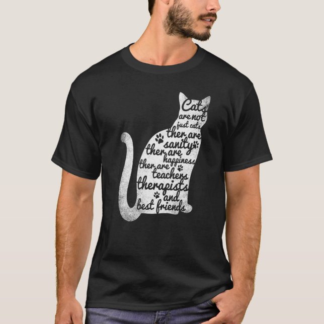 T-shirt Kittens Chats Propriétaire Kitty Purr Meow Typogra (Devant)