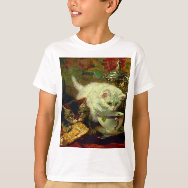 T-shirt Kittens Tea Party (Devant)