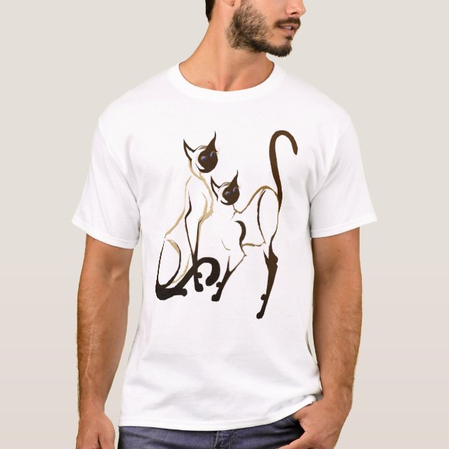 T-shirt KittiesT-Chemise 2 siamoise (Devant)