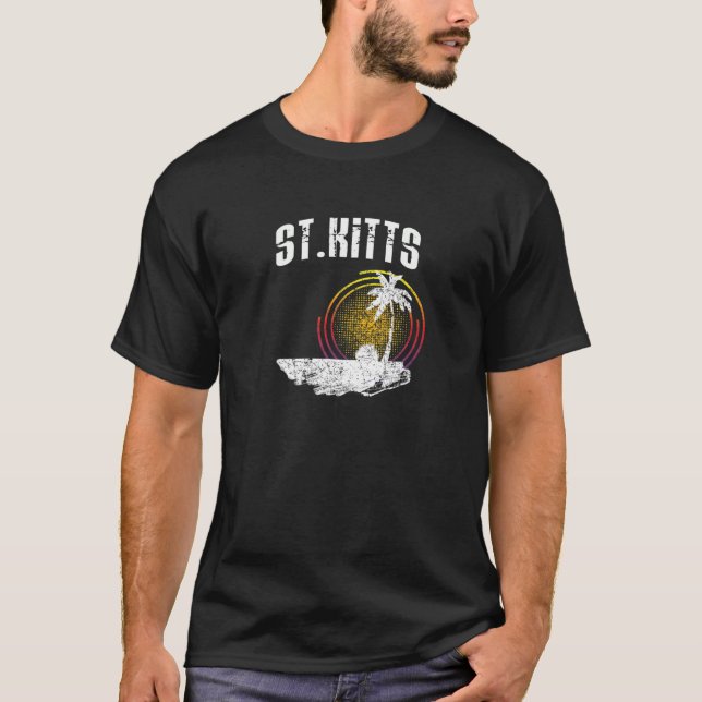 T-shirt Kitts T Chemise Saint Kitts Caribbean Island Life  (Devant)