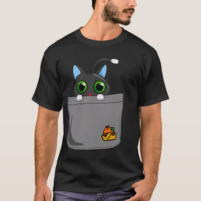 T-shirt Kitty 2 (petite poche) (Devant)