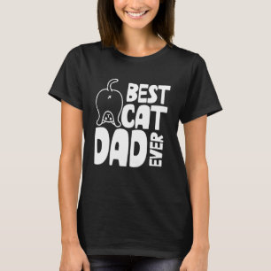 T-shirt Kitty Best Chat Papa Ever Fête des pères animal Ch