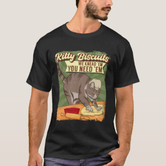 T-shirt Kitty Biscuits On Knead Em Vous Avez Besoin D'Em A