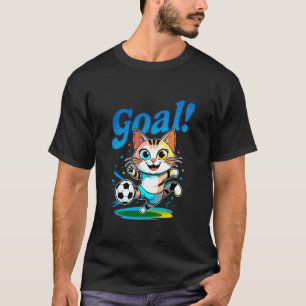 T-shirt Kitty But Cute Football Chat Vêtements Enfants pou