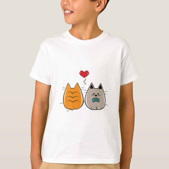 T-shirt Kitty Chan en amour (Devant)