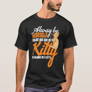 T-shirt Kitty Chat Chats Aimer Meow Animal de compagnie Cu