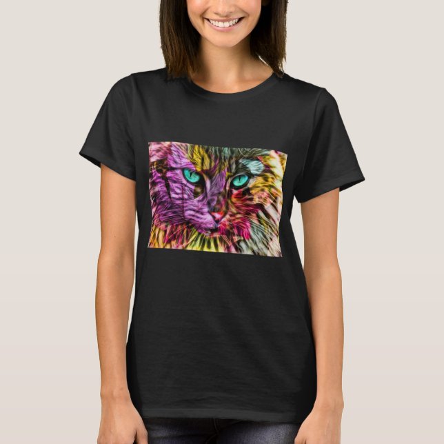 T-shirt Kitty Chat Kitten Design artistique (Devant)